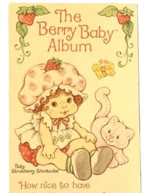 Vintage 1983 The Berry Baby Album Strawberry Shortcake Fold-Out Keepsake By Amer